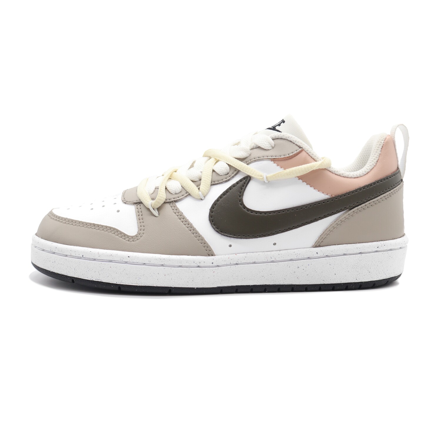 

Кроссовки Nike Court Borough Skateboarding Shoes Women's Low-top White/khaki, хаки