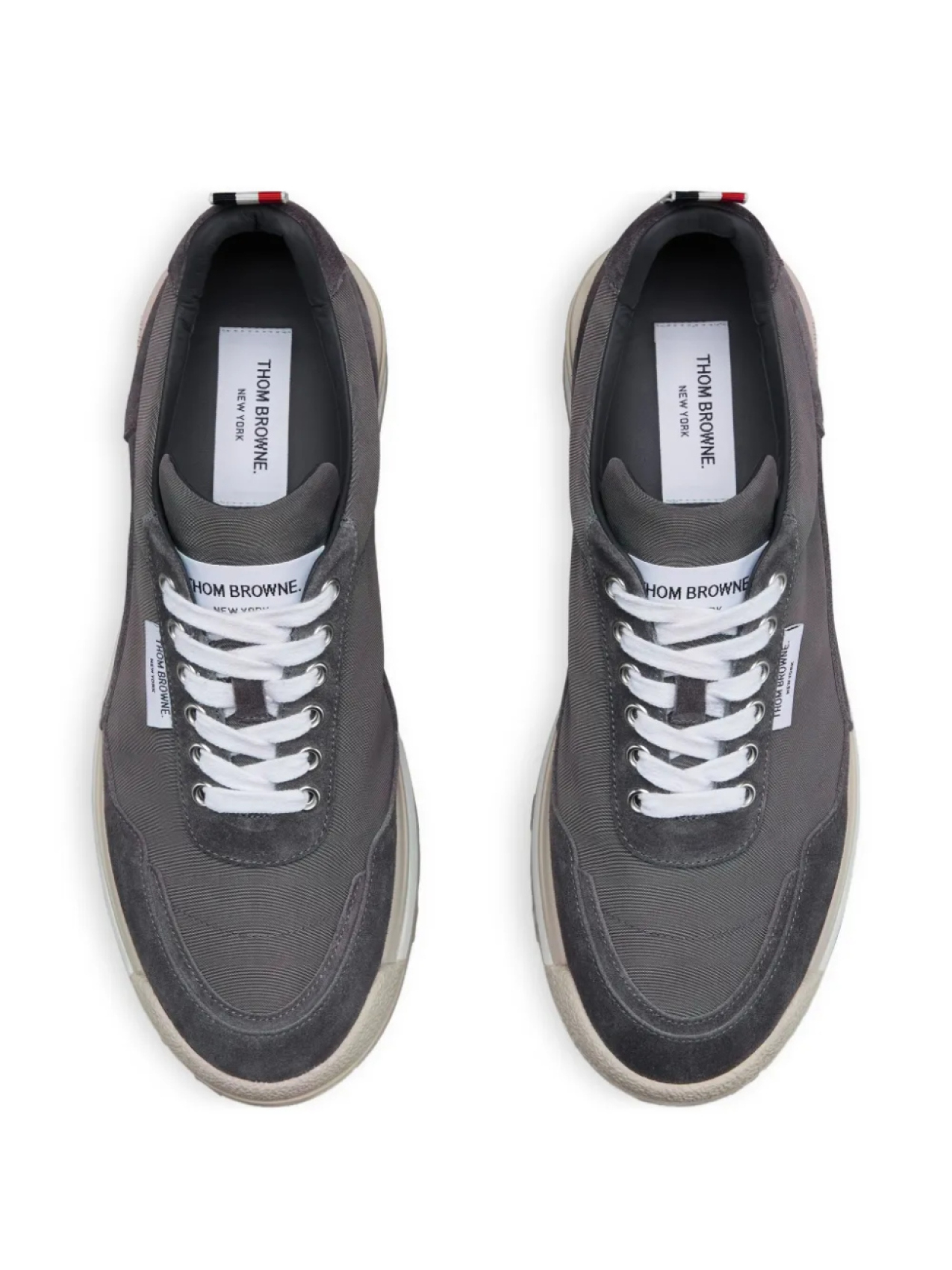 Thom Browne кроссовки Alumni, серый — фото 3