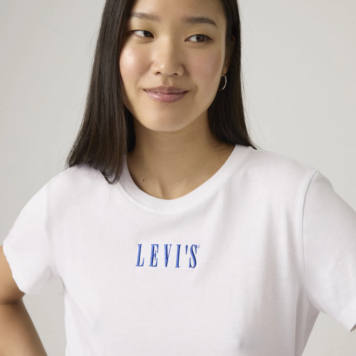 Футболка с коротким рукавом и графическим логотипом Levi's, White — фото 2