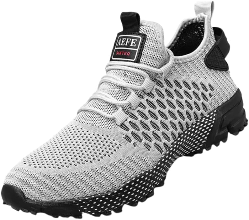 

Дышащие спортивные кроссовки для мужчин Дышащие повседневные мужские спортивные кроссовки на шнуровке, удобная посадка для всего дня, однотонные с спортивными акцентами Clolinde, серый