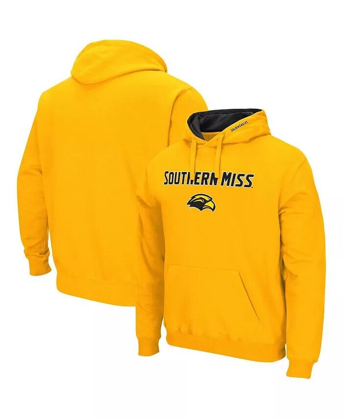 

Мужской пуловер с капюшоном и логотипом Southern Miss Golden Eagles Colosseum, серый