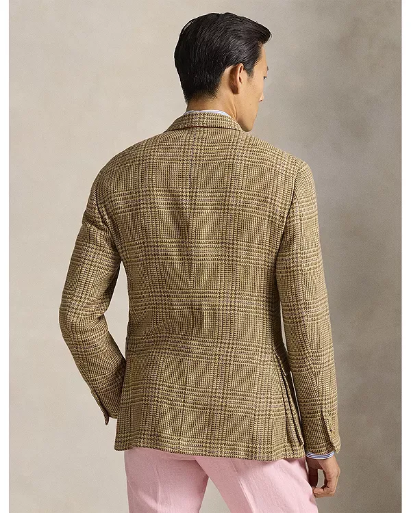 Летний твидовый жакет RL67 Polo Ralph Lauren, Tan/Brown — фото 3