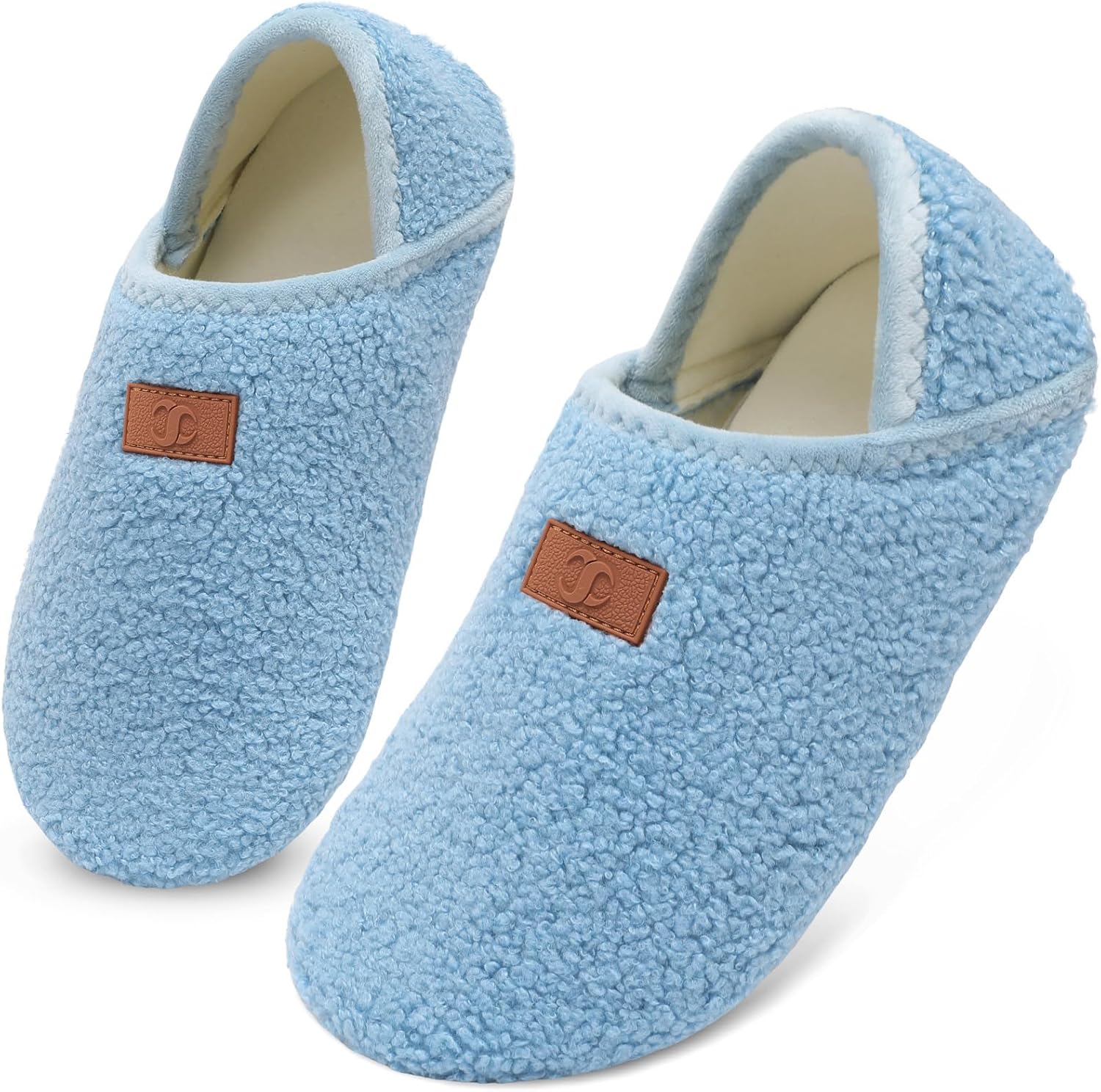 

Домашние тапочки для мужчин и женщин Scurtain, носки-тапочки, унисекс, взрослые, с бархатной подкладкой, легкие домашние тапочки, дорожные тапочки с нескользящей подошвой, теплые тапочки, синий