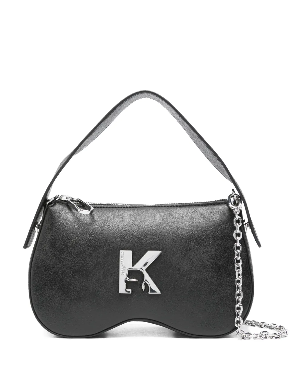 

Сумка-тоут с логотипом K KARL LAGERFELD, черный