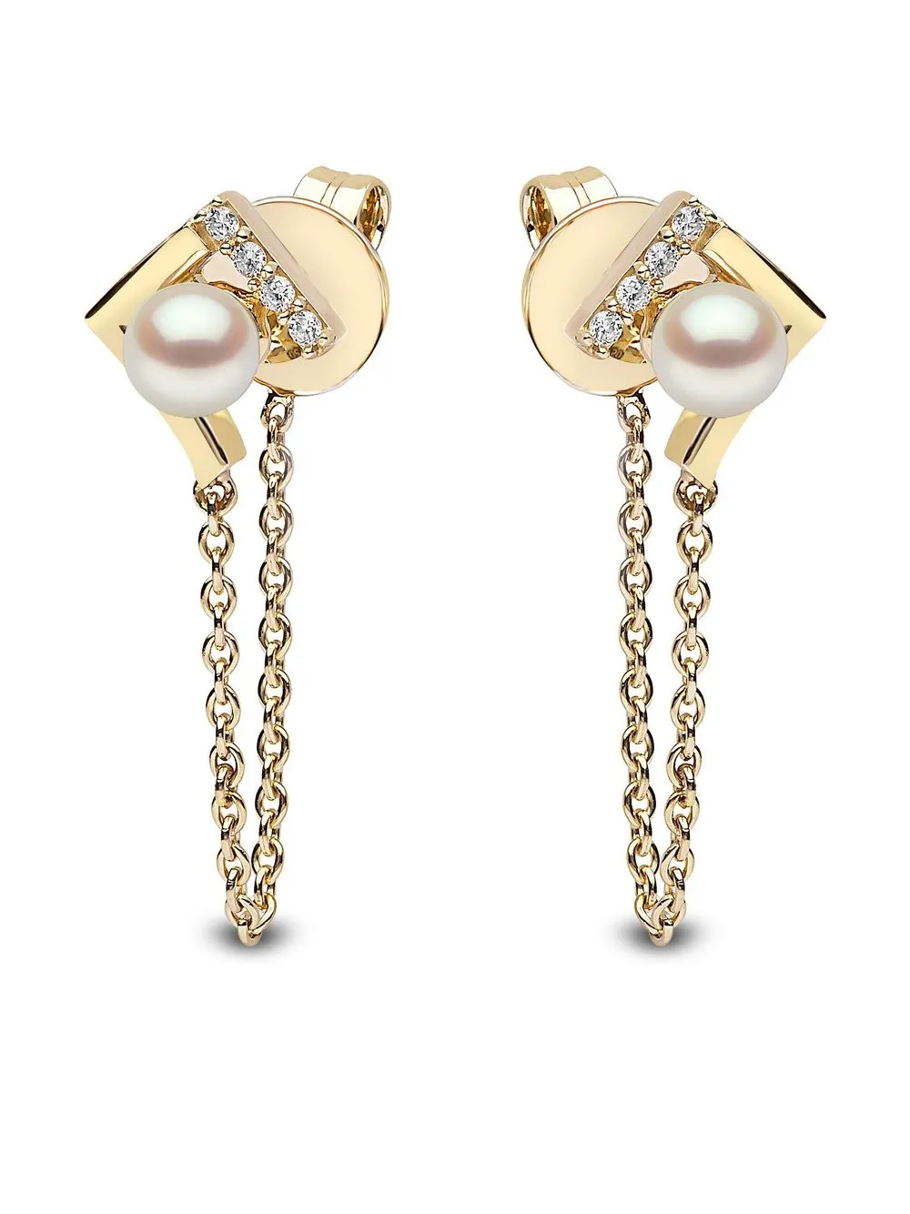 

Золотые серьги Trend с жемчугом и бриллиантами Yoko London, золотой