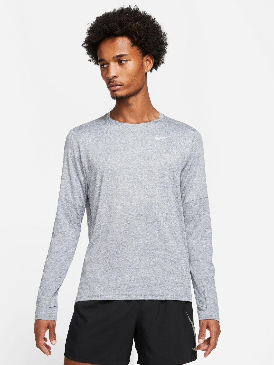 

Блуза Nike M DF ELMNT CREW, серый