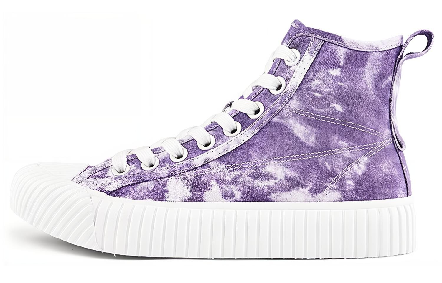 

Кеды Kappa Canvas Shoes Unisex High-Top White Purple