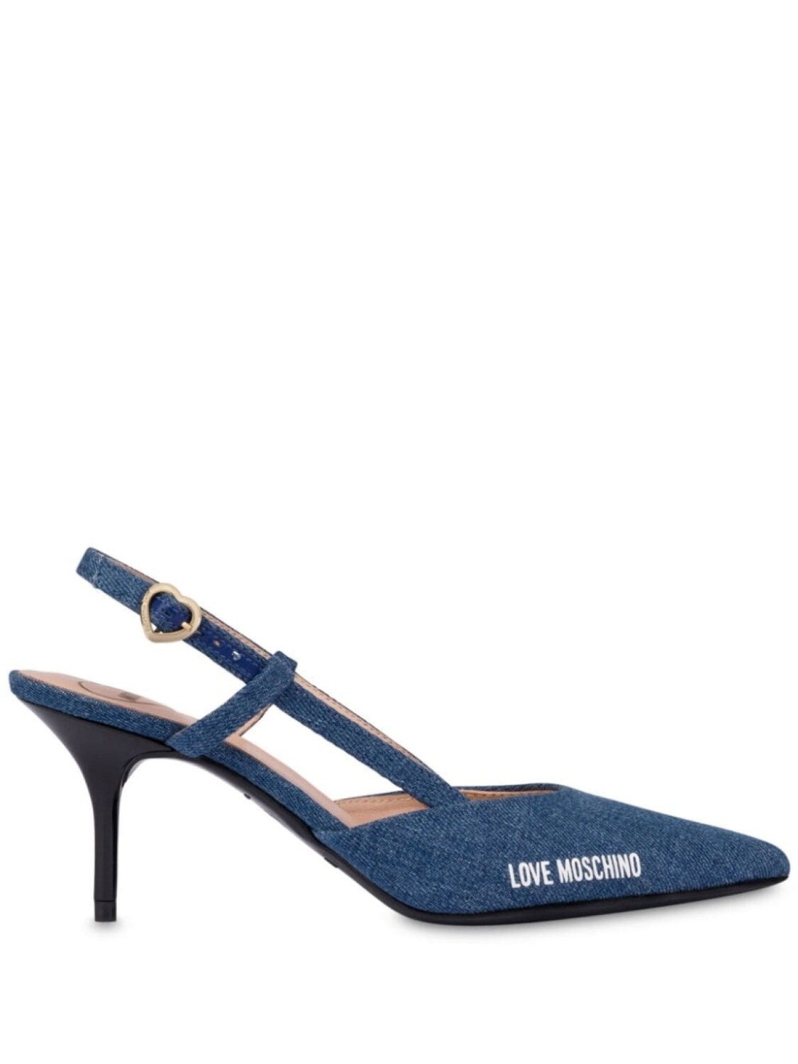 

Love Moschino декорированные туфли из денима, синий