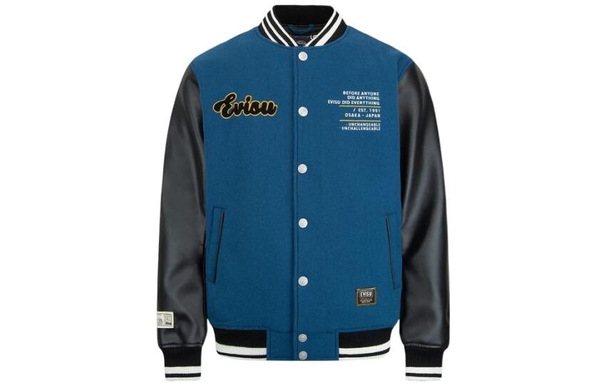 

EVISU Мужская бейсбольная майка, Синий