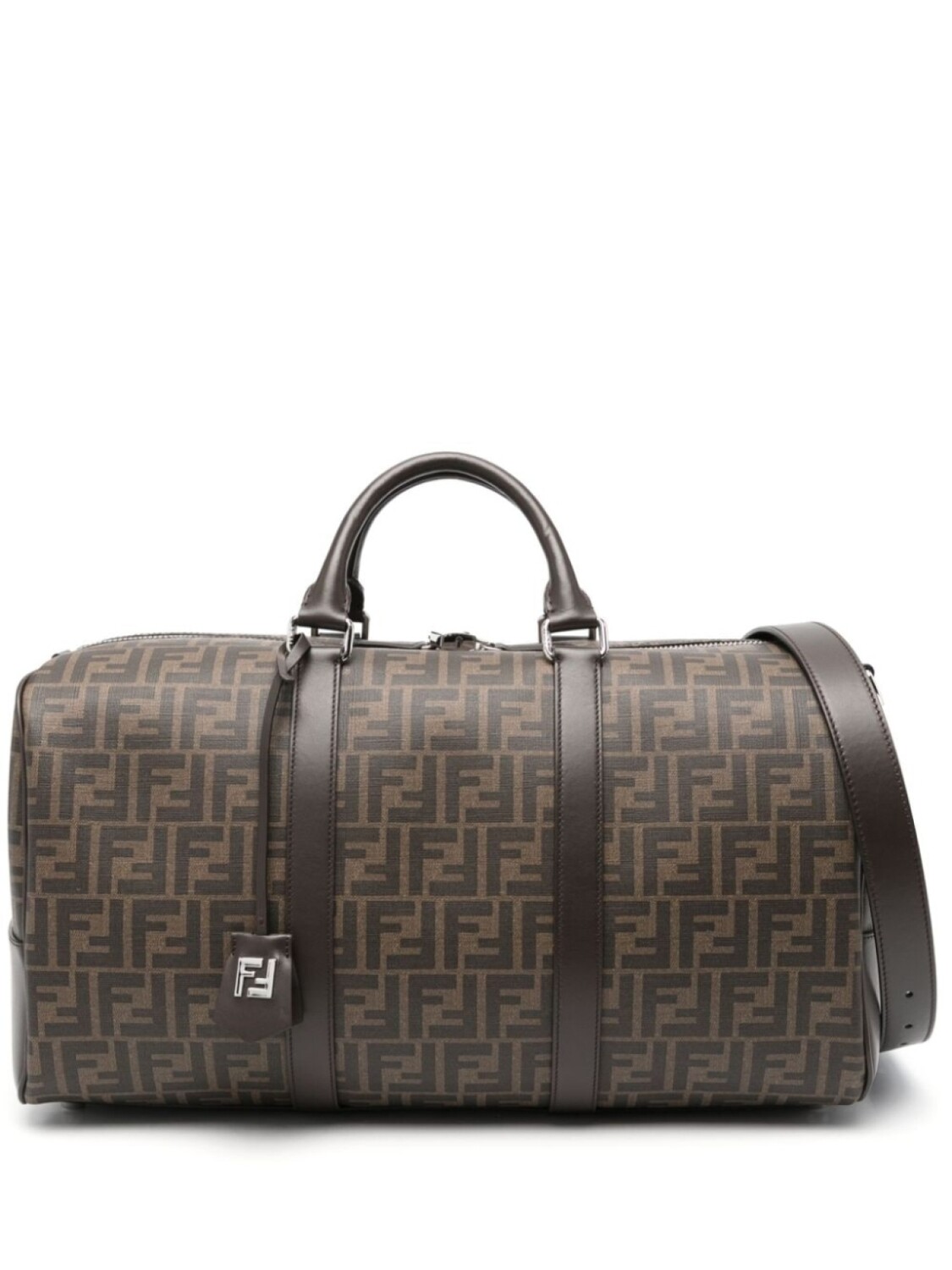 

FENDI дорожная сумка с логотипом FF, коричневый