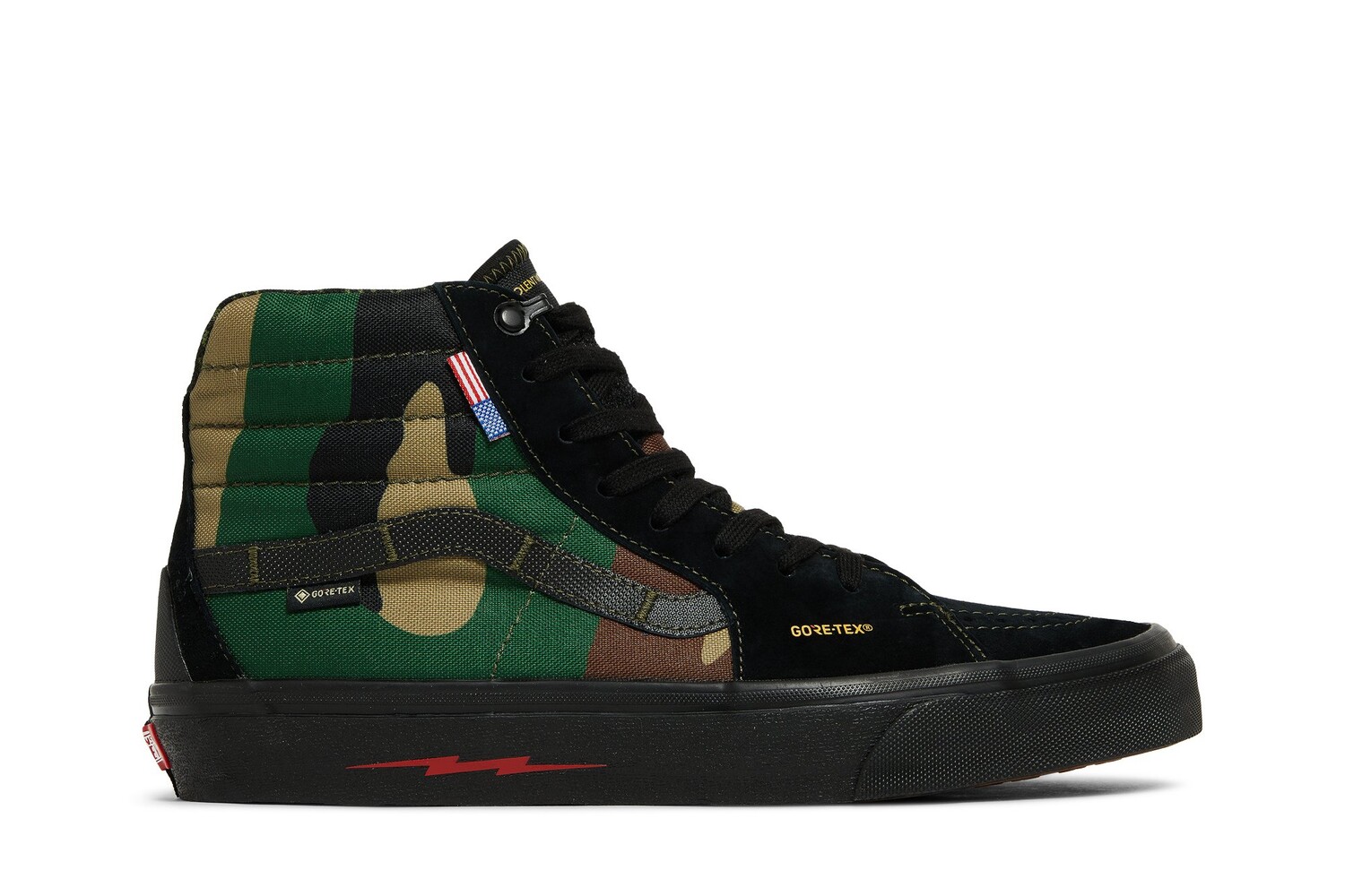 Кроссовки DEFCON x Sk8-Hi Notchback GTX Vans, зеленый