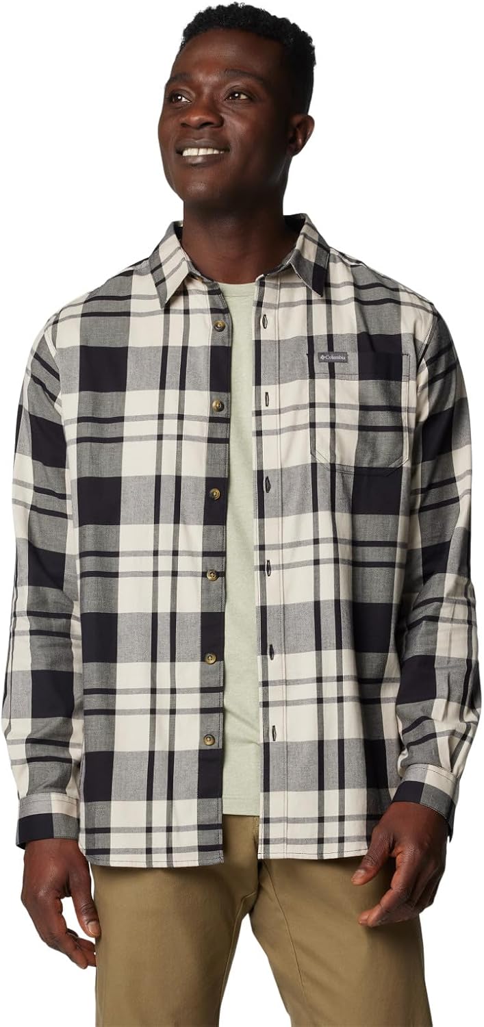 

Рубашка Columbia Mens Vapor Ridge III с длинным рукавом, Black Rivercrossing Plaid