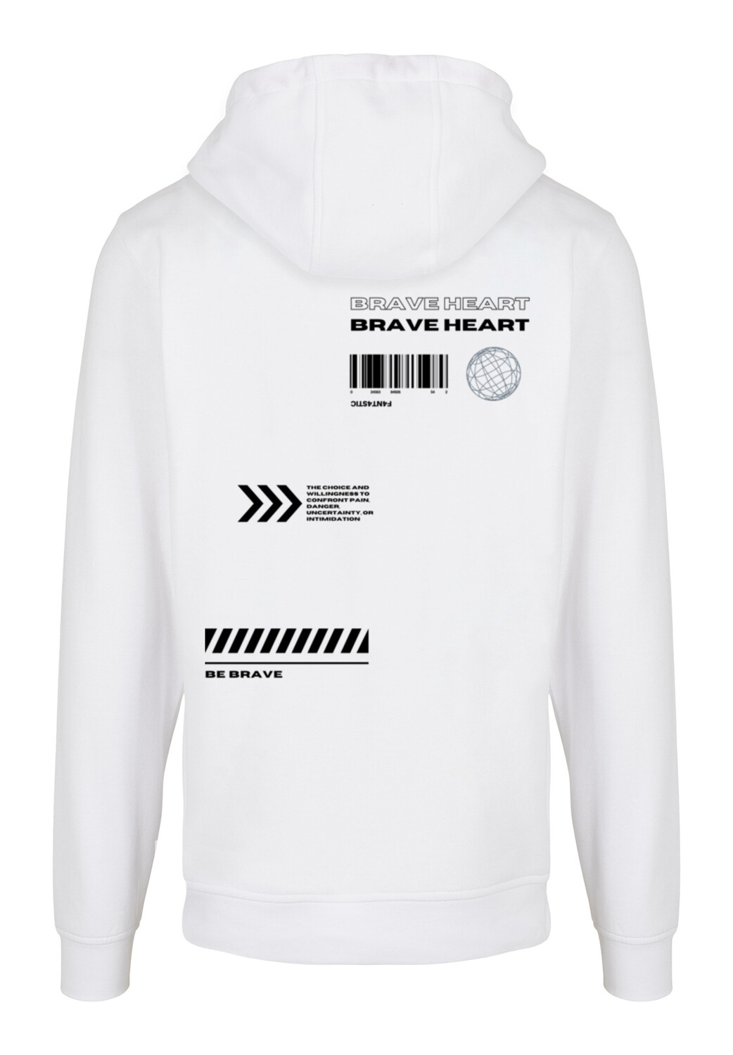

Пуловер F4NT4STIC Basic Hoodie Brave Heart HOODIE, белый