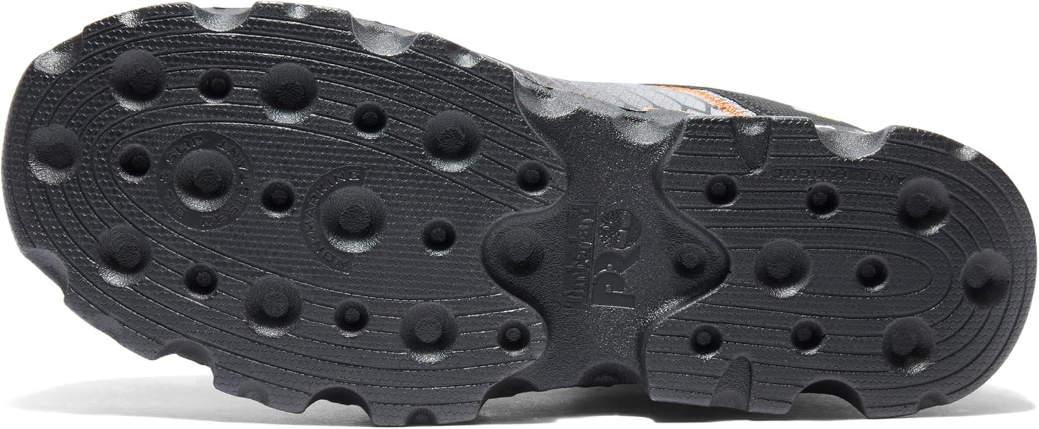 Timberland PRO мужские промышленные и строительные ботинки Powertrain Sport Alloy-Toe EH, Black/Grey/Orange-2024 New — фото 4