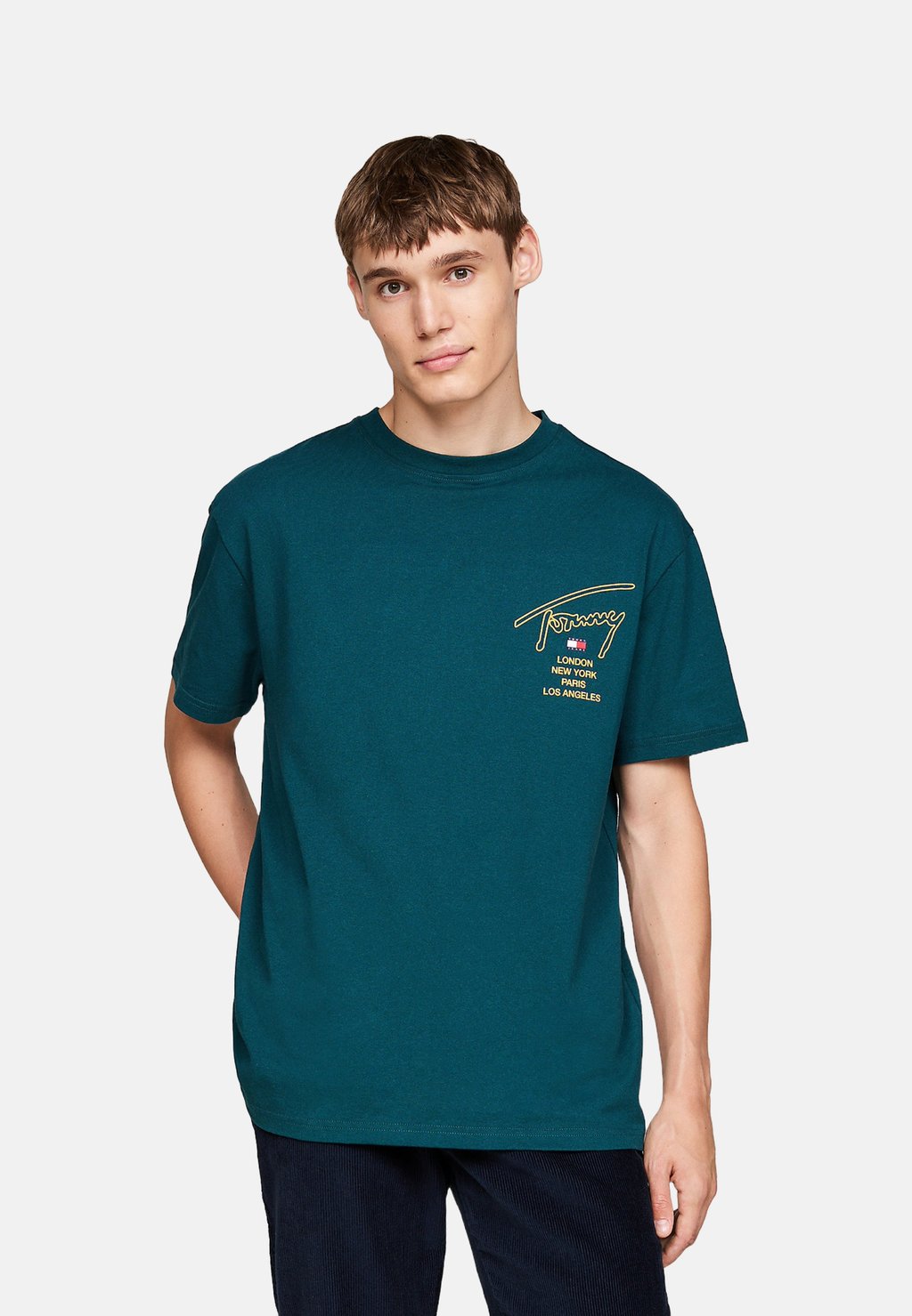 

Футболка с принтом Tommy Jeans, бирюзовый