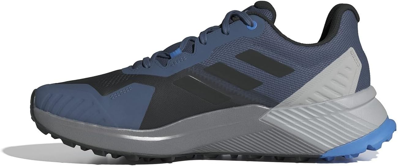Мужские трейловые кроссовки Adidas Terrex Soulstride, черный/синий — фото 2