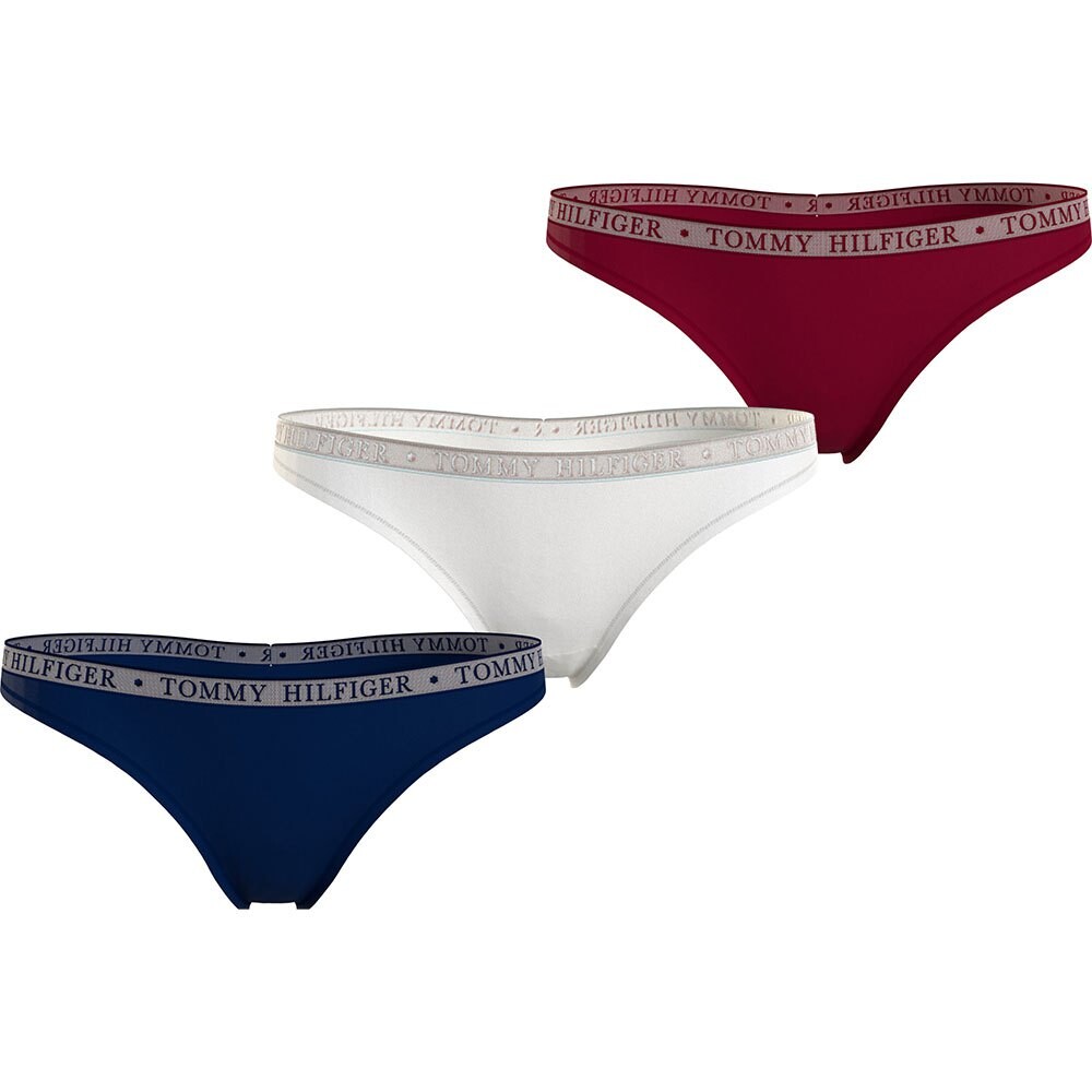 

Стринги Tommy Hilfiger Logo Lace 3 шт, разноцветный
