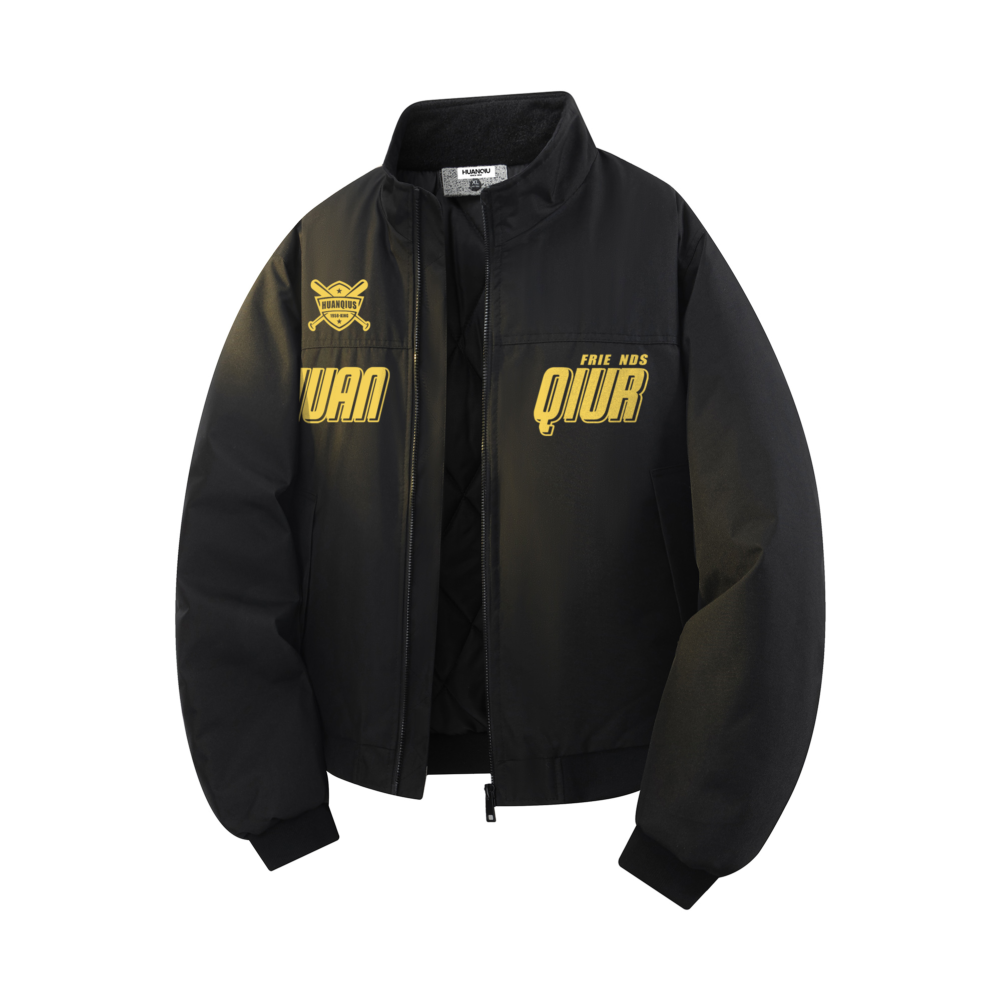 

Пуховик Unisex Stand Collar Thickened HUANQIU, черный