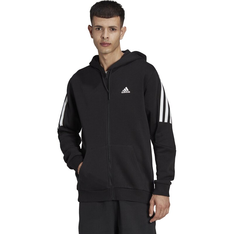 Hooded sweatshirt m fi wtr fz Adidas, черный — фото 2