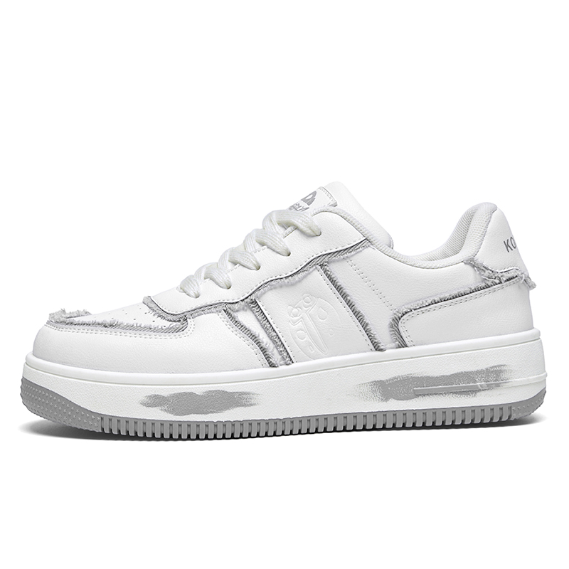 

KOMETA.A Низкие скейтерские кроссовки мужские бело-серые, цвет White Gray