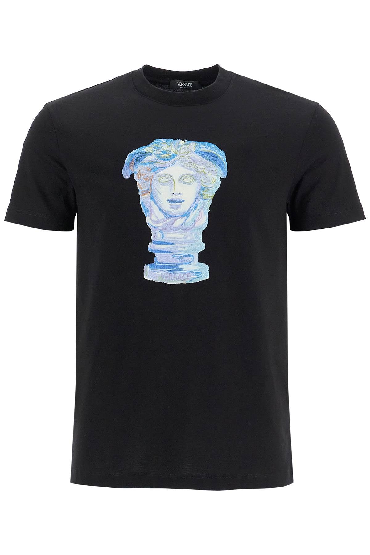

Мужская футболка Versace 'Medusa Gallery Embroide, черный
