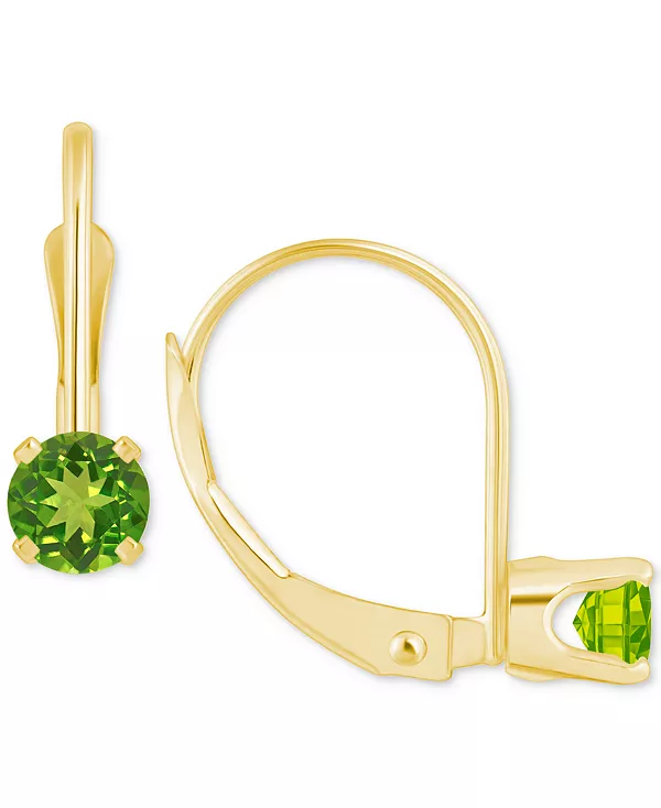 

Серьги с аметистом-солитером (1/2 карата) из 14-каратного золота (также с дополнительными драгоценными камнями) Macy'S, peridot