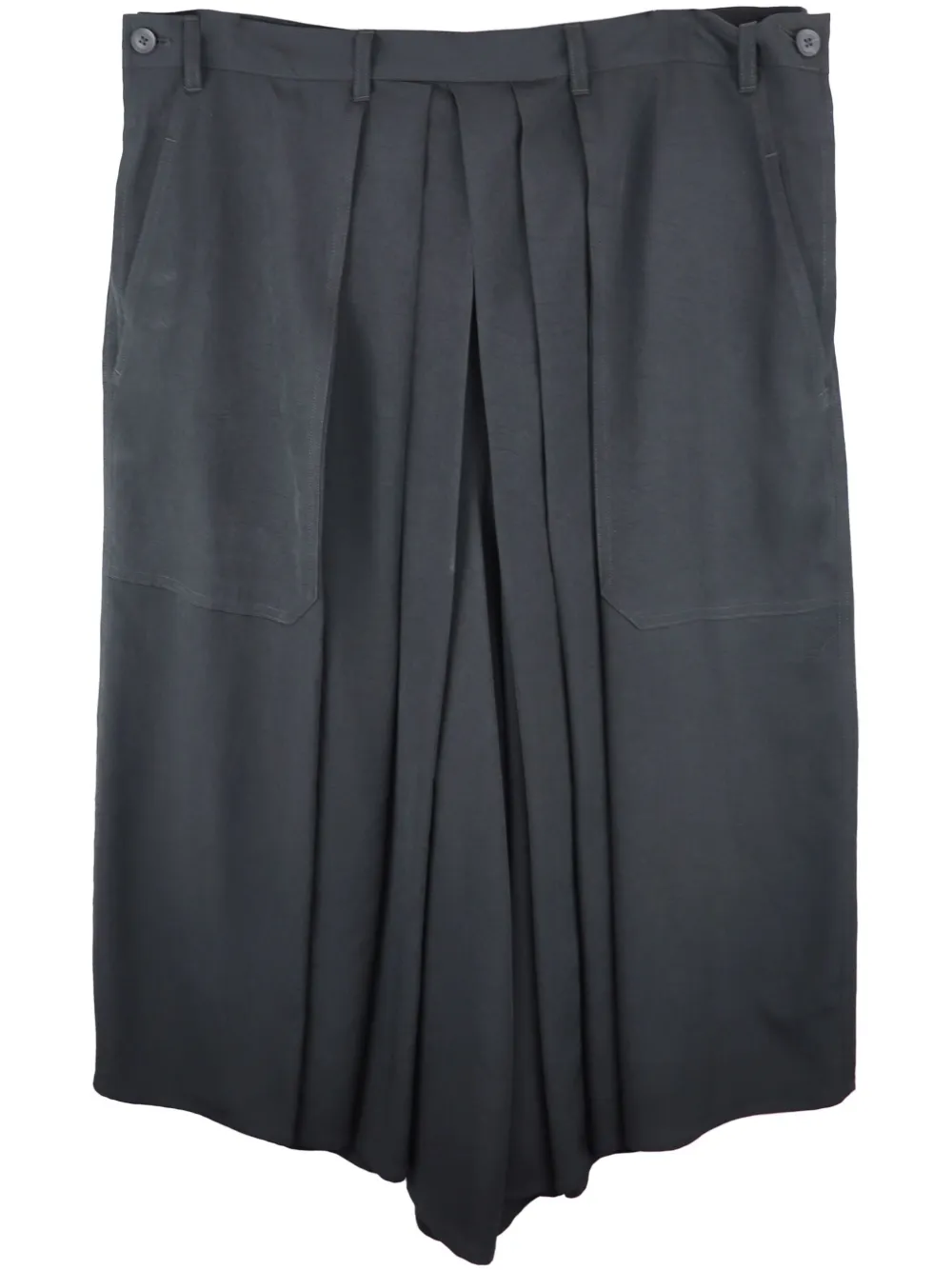 

Плиссированные брюки Yohji Yamamoto, серый