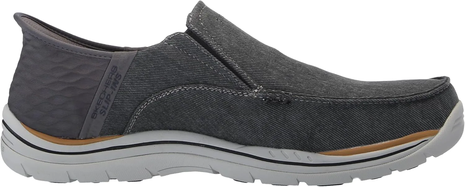 Мужские кеды Skechers США - Cayson Moc Toe Canvas Slip-Ins — фото 4