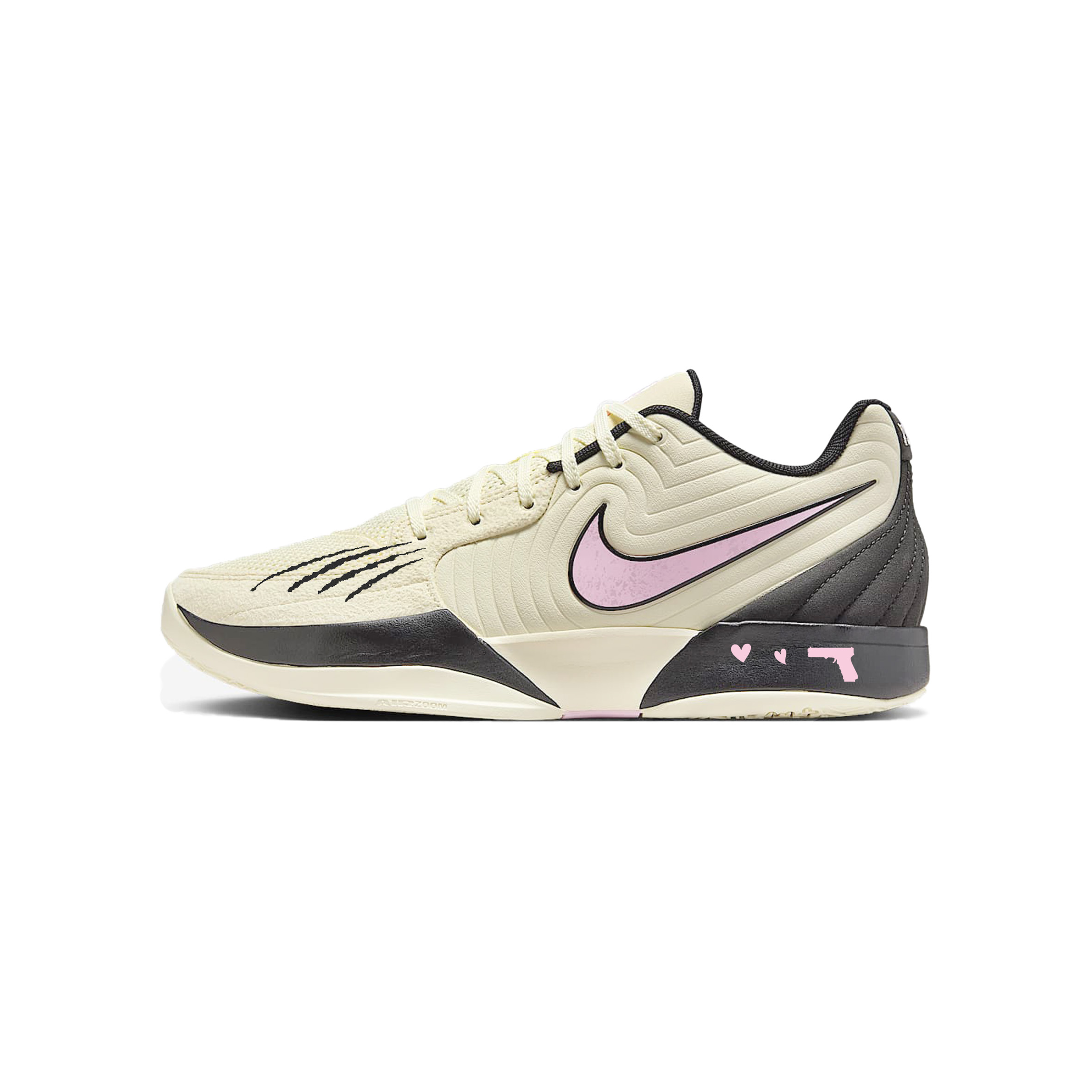 

Nike Баскетбольные кроссовки Ja Morant 2 мужские, низкие, белые/розовые/черные/фиолетовые