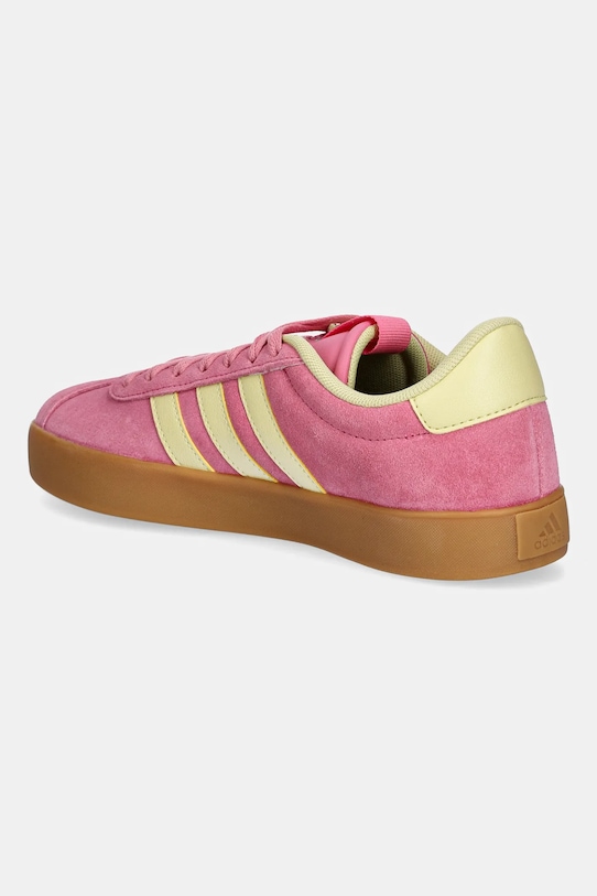 Замшевые кроссовки VL Court 3.0 Adidas, розовый — фото 3