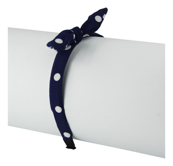 

Повязка для волос Donegal FA-5614 Polka Dot Bow 001 Темно-синий