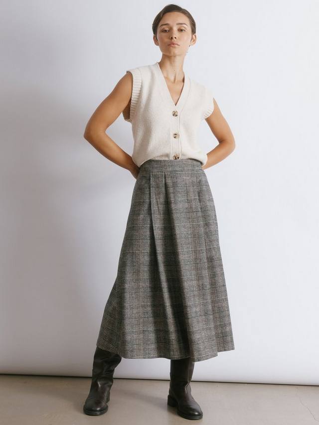 

Складчатая миди-юбка Albaray, Grey