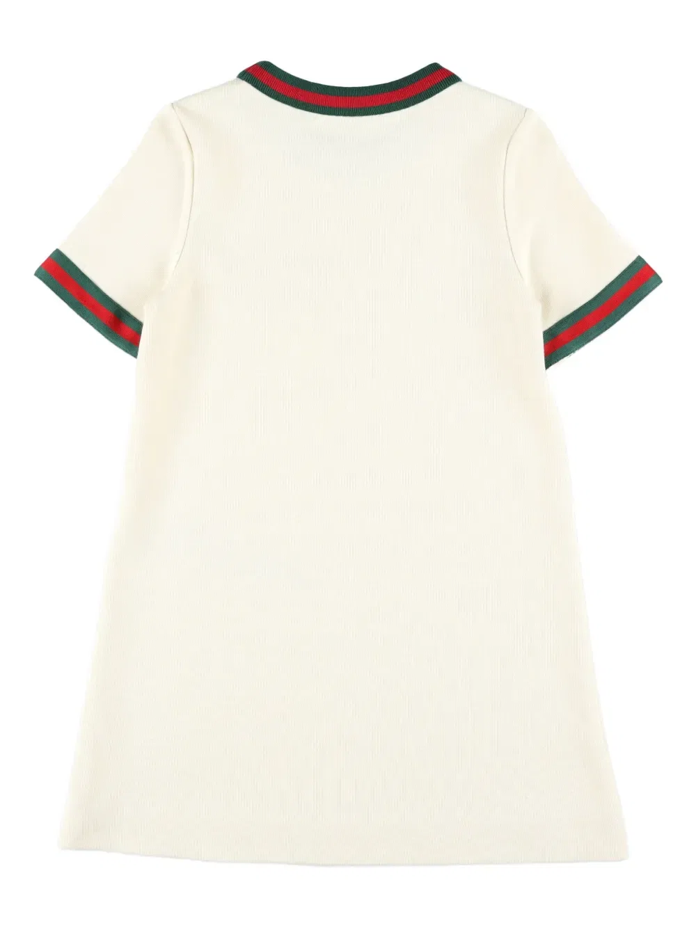 Платье с короткими рукавами и нагрудным карманом Gucci Kids, нейтральный — фото 2