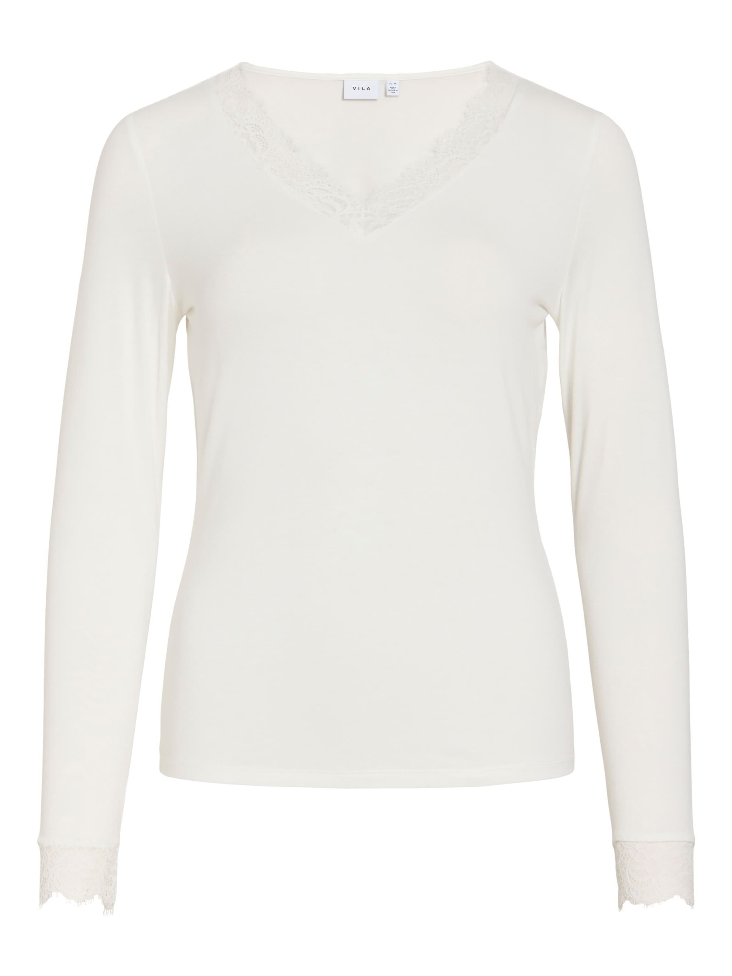 

VILA Лонгслив 'VIClura' в белом цвете
