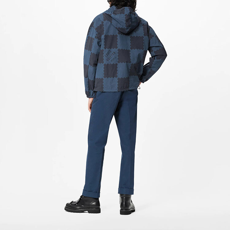 Новые квартальные продукты LV Толстовка мужская темно-синяя Louis Vuitton, темно-синий — фото 4