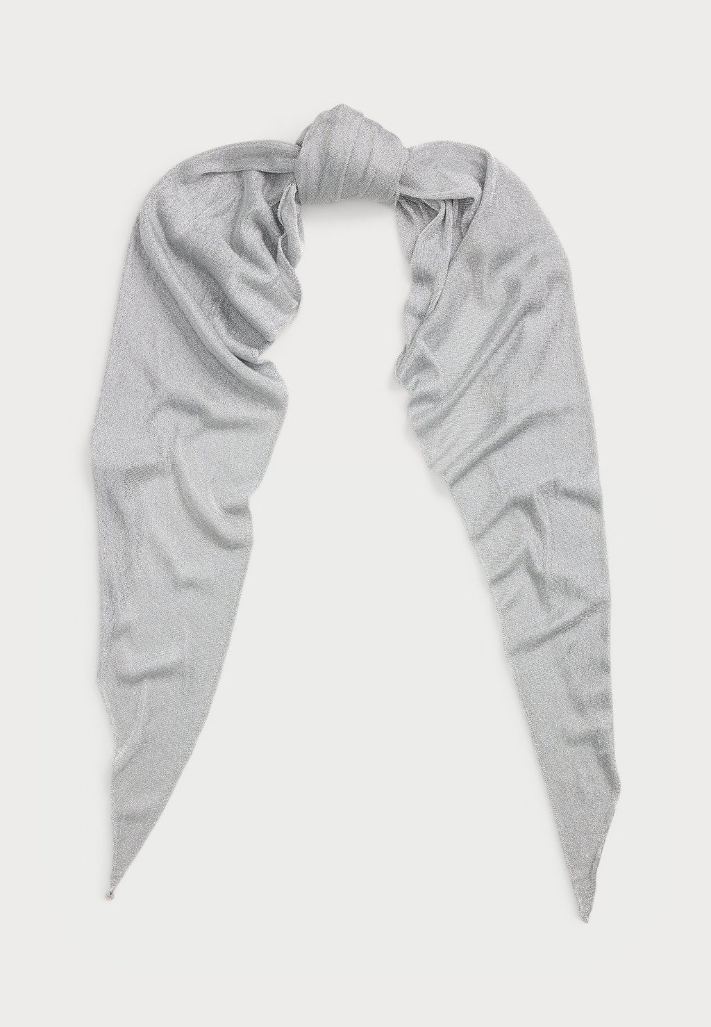 

Шарф METALLICTK! KNIT DIAMOND SCARF Lauren Ralph Lauren, серый