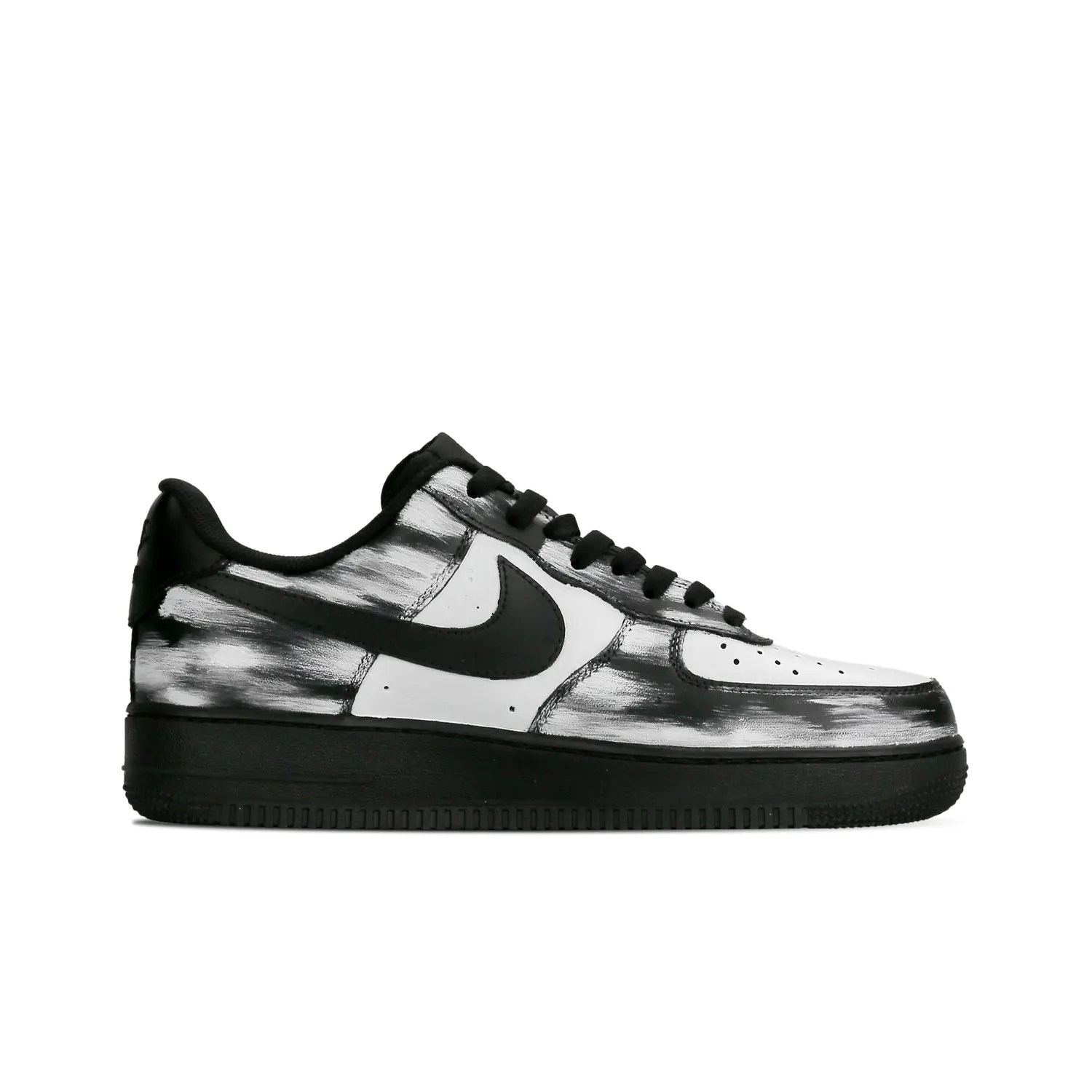Кроссовки Nike Air Force 1 с увеличенной амортизацией низкие скейтерские унисекс черно-белые, цвет Black — фото 3