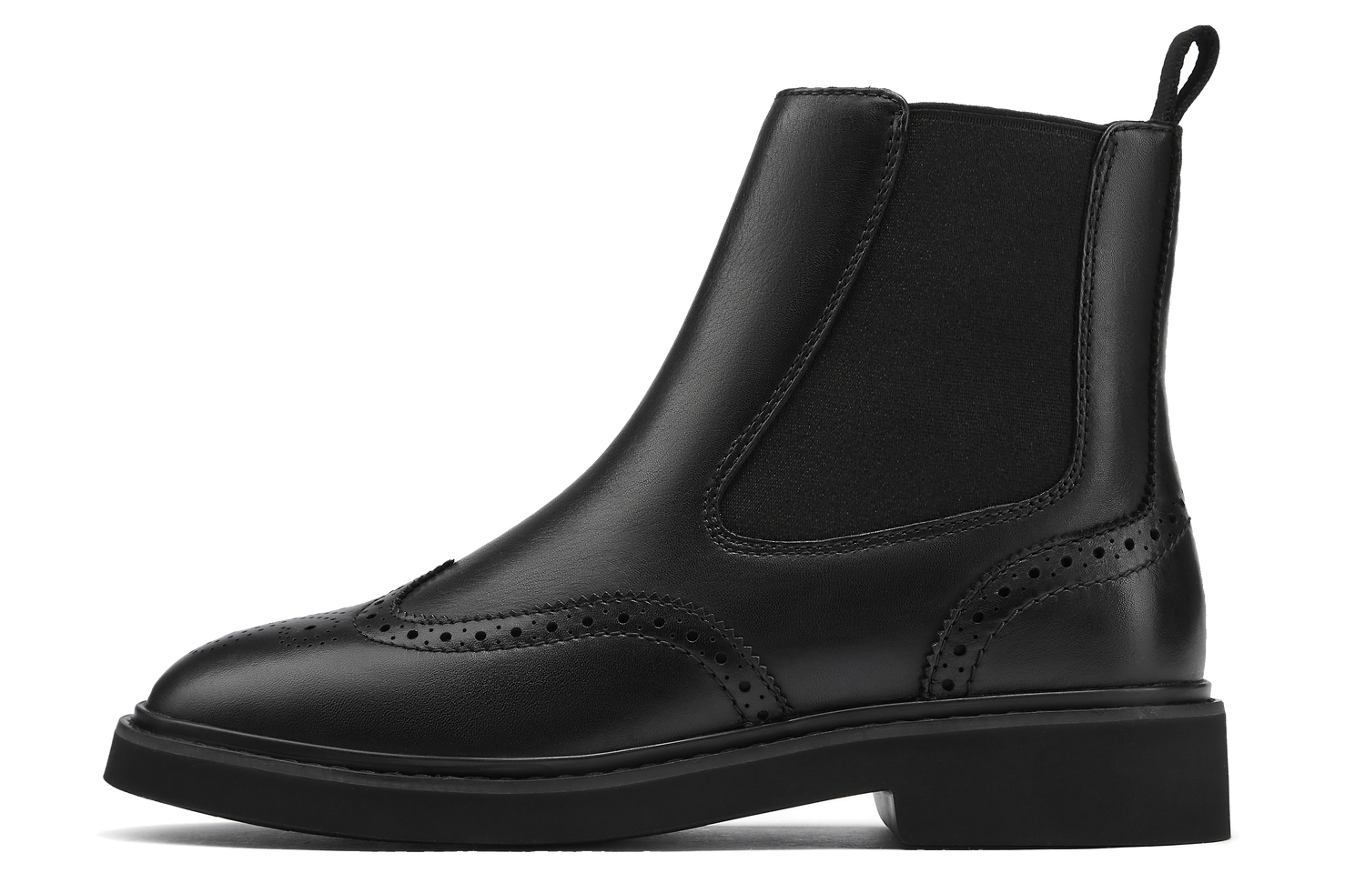 Ботинки челси женские Clarks короткие с декоративными вставками, черный
