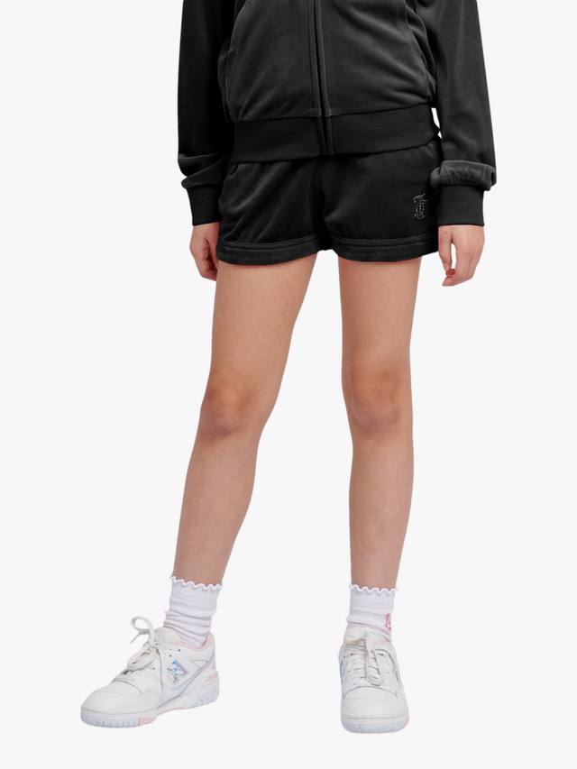 

Детские велюровые складывающиеся шорты Juicy Couture, Jet Black