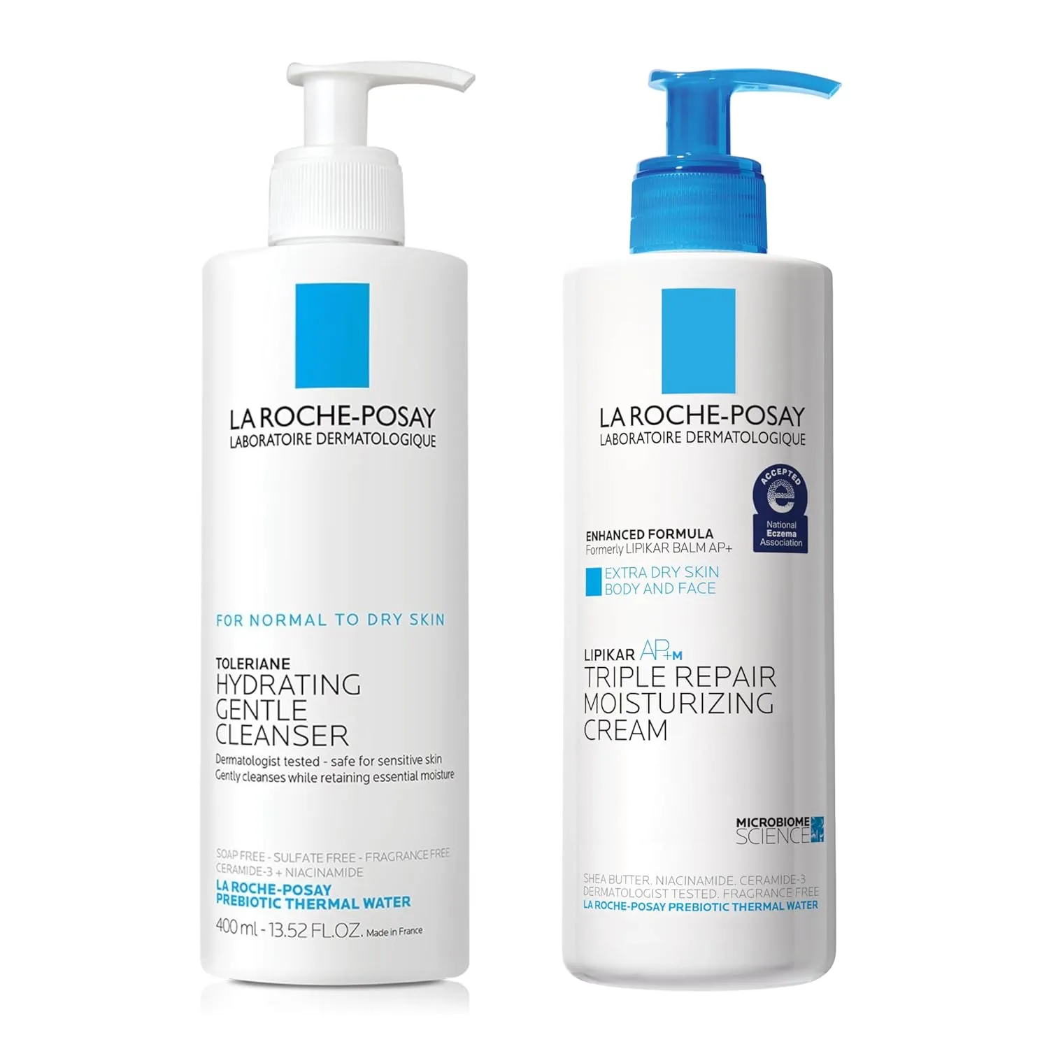 Гель для умывания La Roche-Posay — Lipikar AP+MAX увлажняющий для тела с тройным восстановлением, для лица и тела для сухой, 400 мл