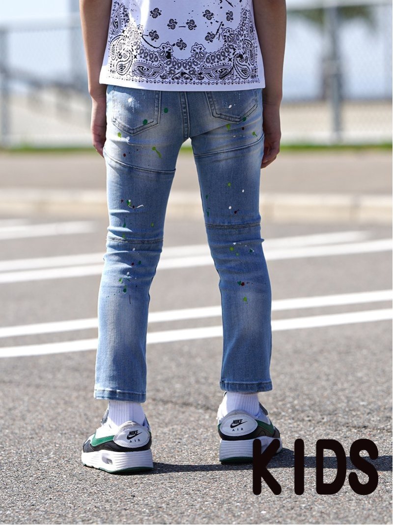 Джинсы Many/C Paint Denim L/PT kids Retro Engine, LIGHTINDIGO — фото 3