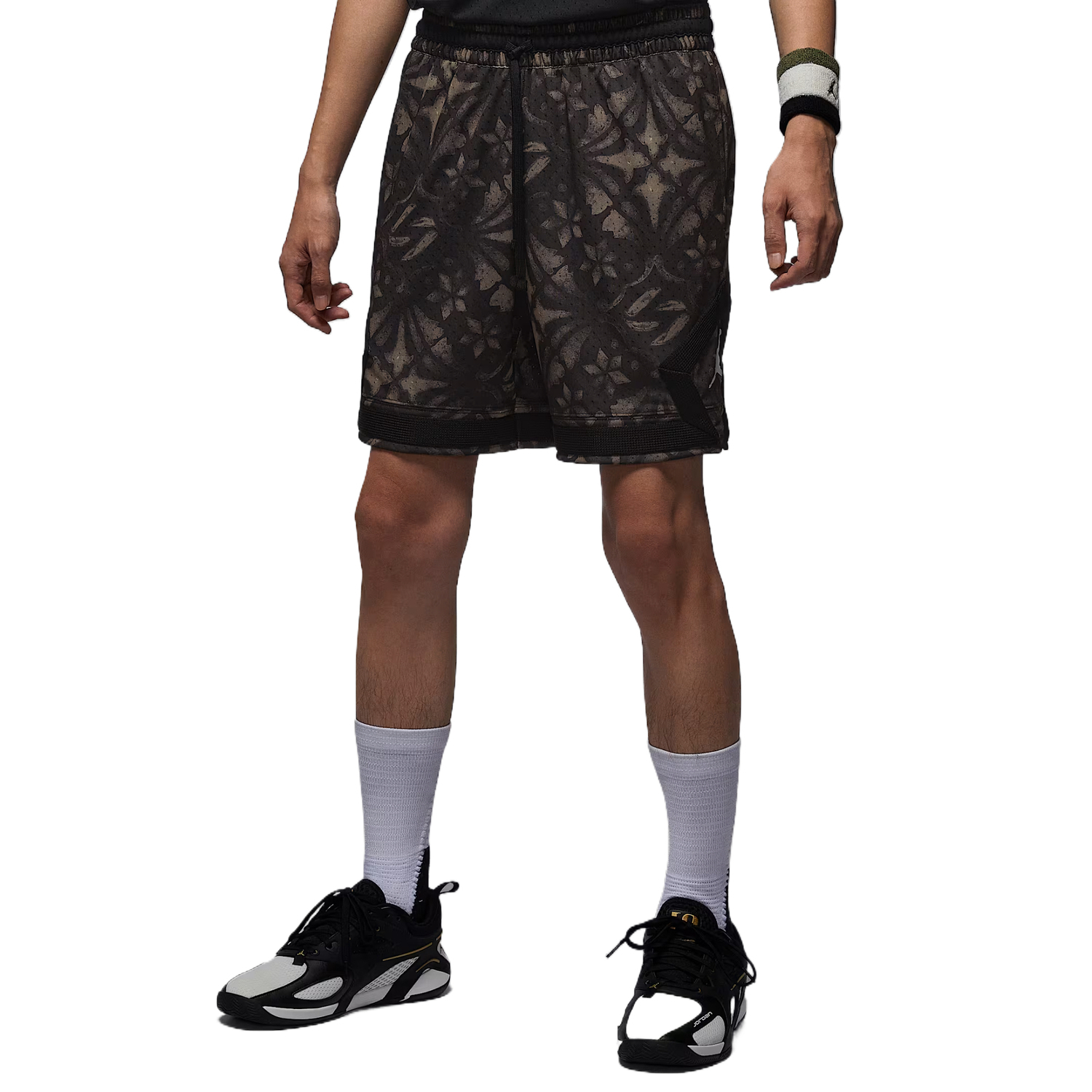 Брюки Dri FIT Diamond Quick Dry для мужчин Jordan, черный/sail белый — фото 4