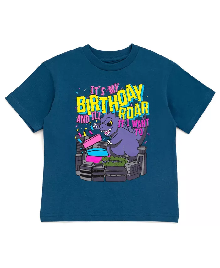 

Футболка для мальчика "Birthday" Godzilla, синий