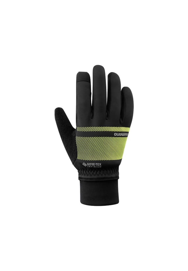 

Перчатки для велоспорта Infinium Primaloft неоново-желтые Shimano, черный