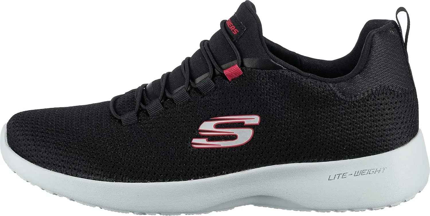 Мужские кроссовки Skechers Dynamighttraining, спортивная обувь, Black Mesh Red Trim — фото 2
