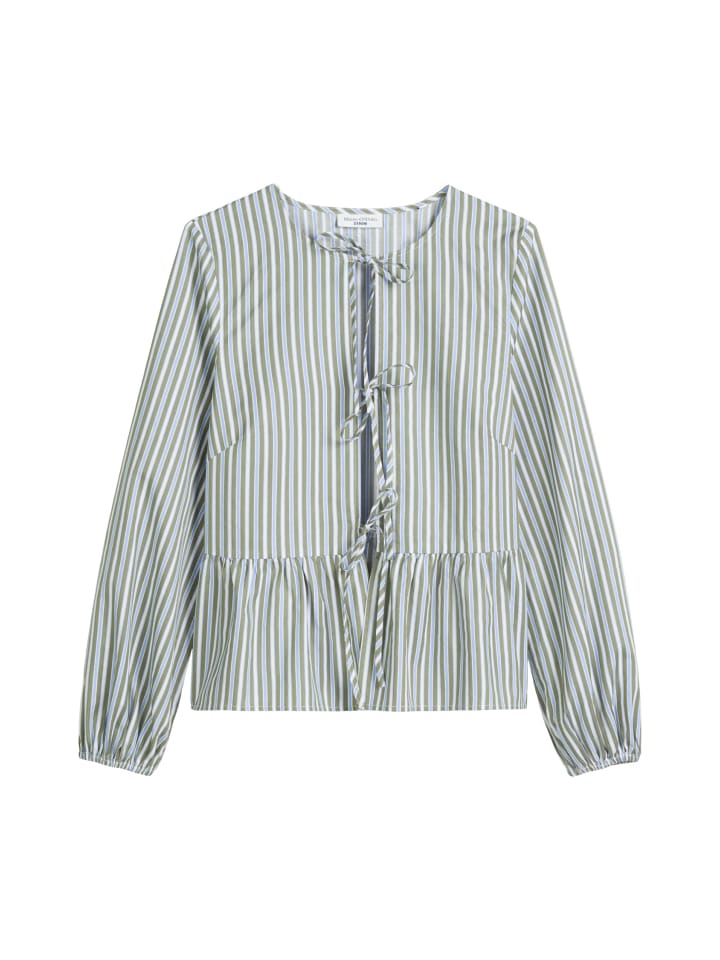 

Полосатая блузка светло-зеленого цвета Marc O'Polo DENIM