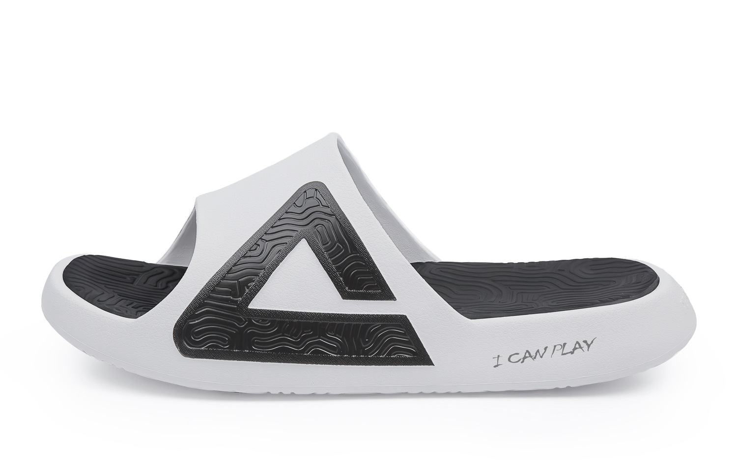 

PEAK Сандалии-слайдеры Tai Ji1.0 с противоскользящей подошвой, износостойкие, амортизирующие, мужские, черно-белые