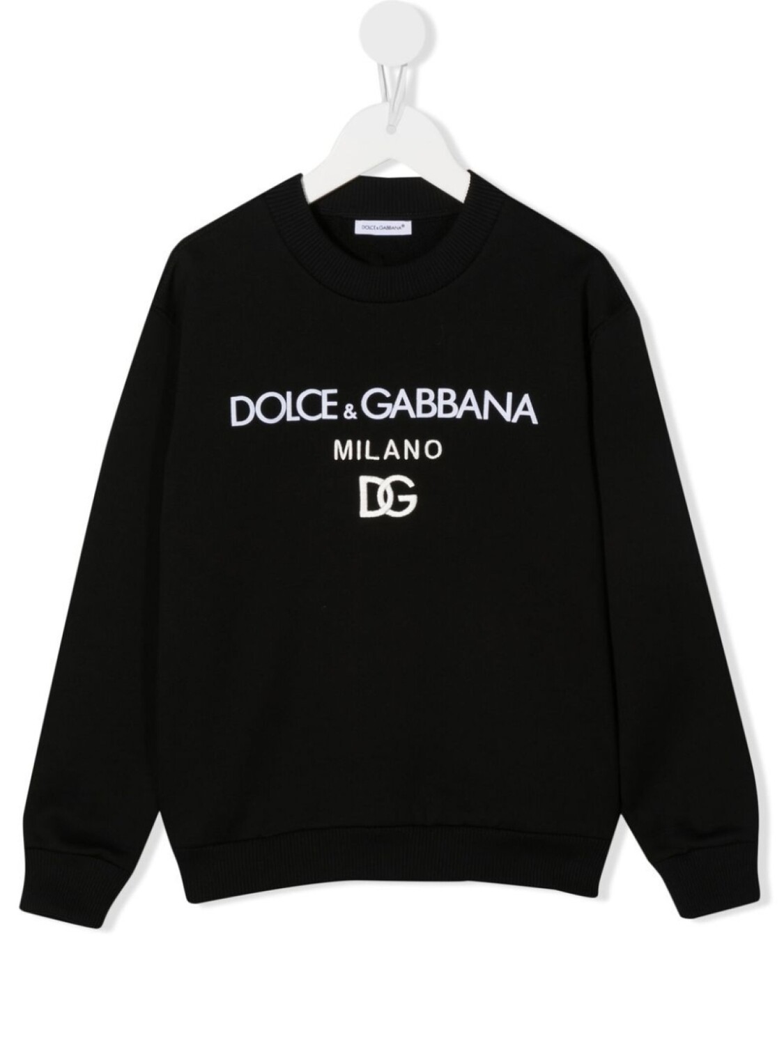 

Dolce & Gabbana джемпер с вышитым логотипом, черный