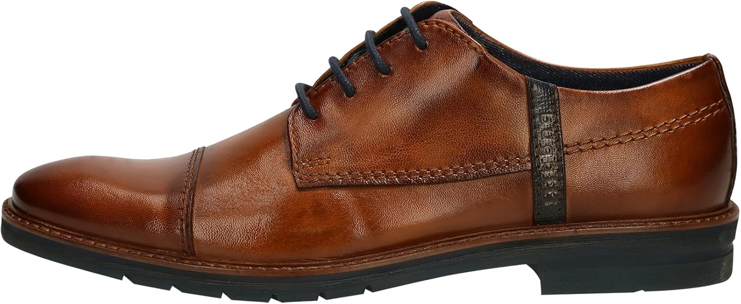 

Мужские городские низкие кроссовки Bugatti на шнуровке, Cognac