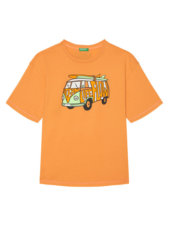 

Футболка обычного кроя 3I1XC10P6 United Colors Of Benetton, оранжевый